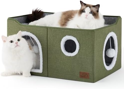 Bedsure Extra Wide Cat House Bed by BEDSURE