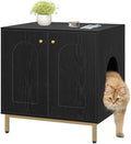 Hzuaneri Cat Litter Box Enclosure, Hidden Litter Box Furniture, Sisal Mat by Hzuaneri
