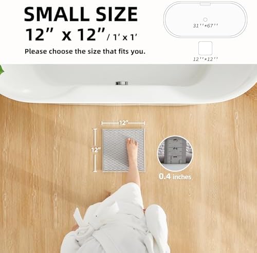 TYUU Small Bathroom Rugs, Non Slip Washable Bath Rugs Super Absorbent Bathroom - Image 2