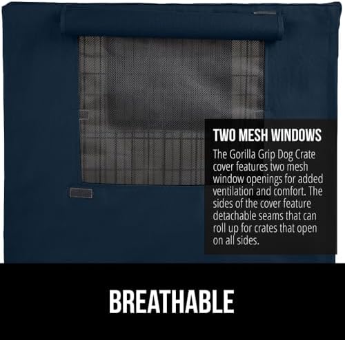 GORILLA GRIP Dog Crate Covers, Wire Kennel Topper, 42 in - Image 4