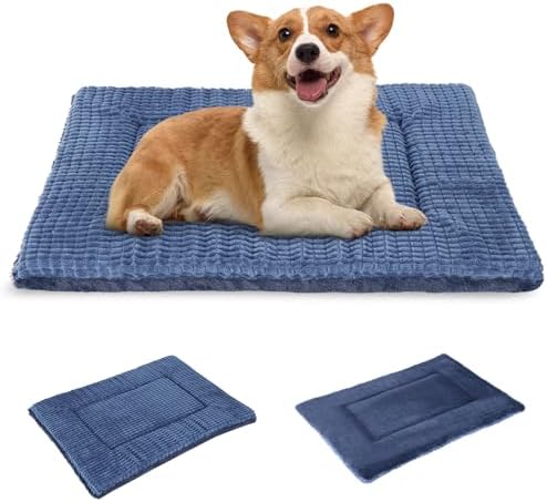 BVAGSS Reversible Dog Crate Pad, Memory Foam Pet Bed Mat, Soft Warm Machine by BVAGSS