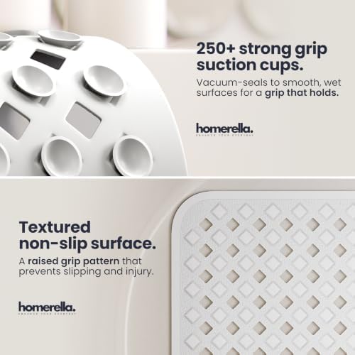 homerella Bathtub Mat Non Slip 35x16 Shower Mat Non Slip Anti Mold BPA Free - Image 2