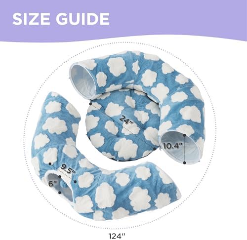 Lesure Donut Cute Jacquard Large Cat Tunnel Bed Kitten Toys - Image 5