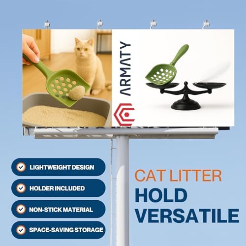 Small cat Litter Scooper with Holder: Perfect - Image 4