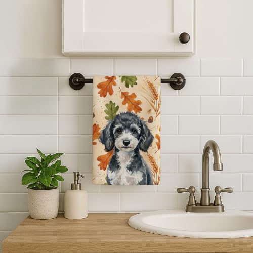 Caroline's Treasures Poodle Dogs Kitchen Towel 15x25 in - Image 2