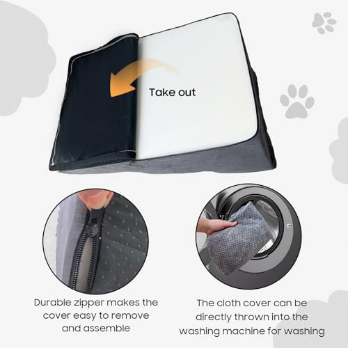 Pet Stairs for Small Dogs and Cats, Comfortable Curved Design - Image 6