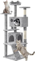 Yaheetech 62in Cat Tree Tower, Double Condo, Scratch Posts by Yaheetech