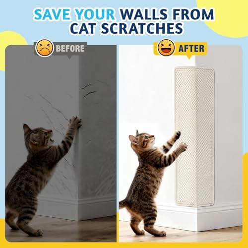 ENONCI Corner Cat Scratcher, 30x11.8 Furniture Furniture Protector Couches & - Image 3