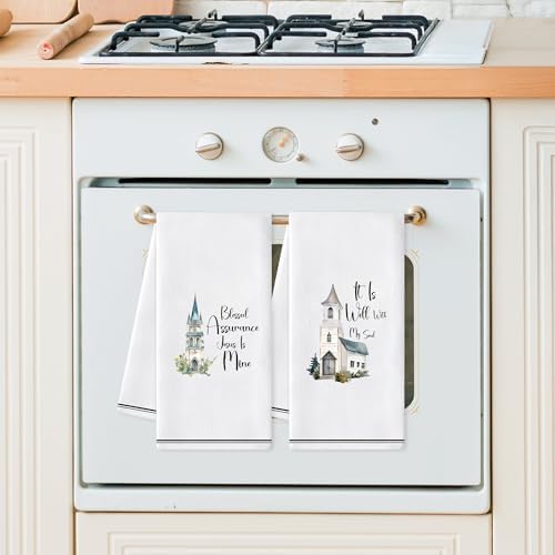 Hymn Hand Towels, 6 Pack Christian Religious Kitchen Decorative Dish Cloths - Image 5