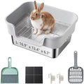 Stainless Steel Rabbit Litter Box by Unknown