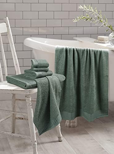 GLAMBURG 100% Cotton Ultra Soft 6 Pack Towel Set, Contains 2 Bath Towels 28x55 - Image 3
