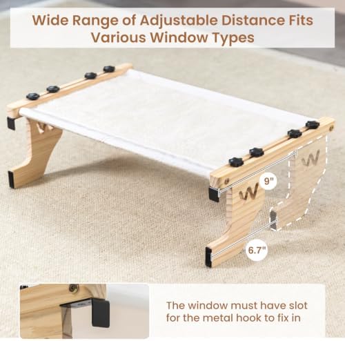 Woochpet Wooden Cat Window Perch - Image 3
