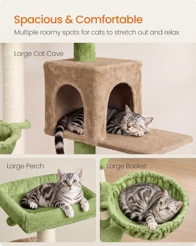 Feandrea Cat Tree, 68.5-in Tall Cat Tower - Image 3