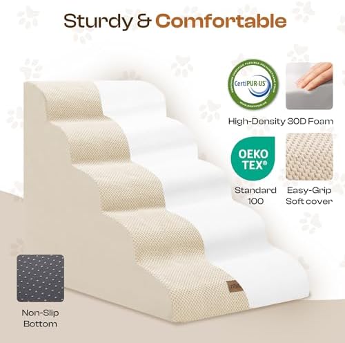 Miorun Extra Wide Dog Stairs for Large Dogs - Image 3