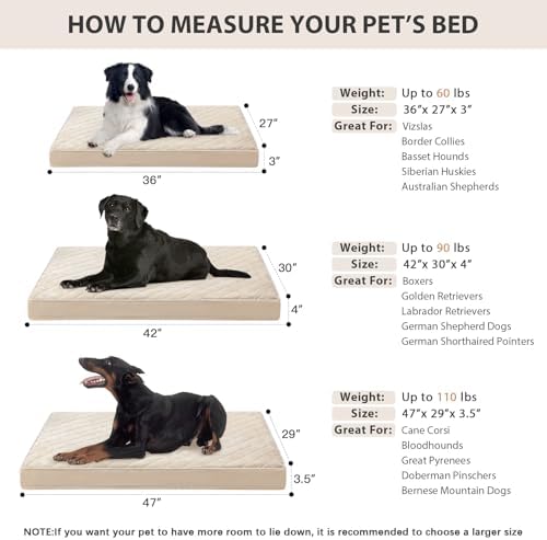WNPETHOME Orthopedic Waterproof Extra Large Senior Dogs Bed - Image 5