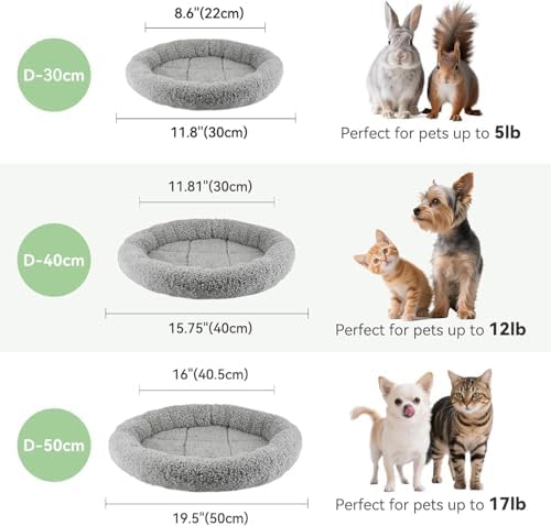 LESYPET Cat Bed for Indoor Cats, Small Pet Bed Curl Sleep Cushion - Image 5