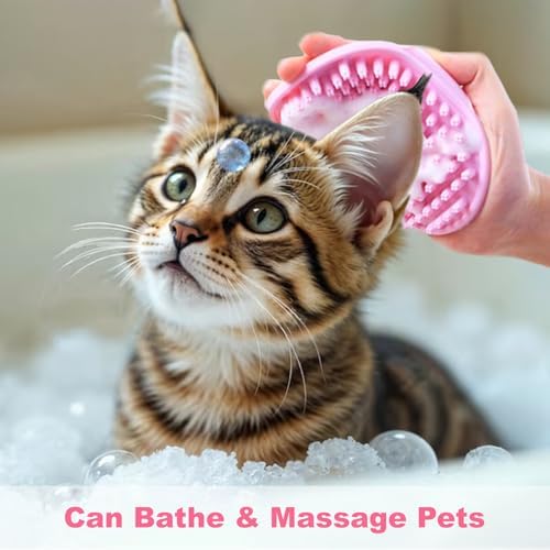 2 PCS Pink Pet Washing Gloves - Image 5