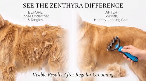 Dog Grooming Rake 2-Pack – Double-Sided Deshedding and Dematting Tool - Image 7