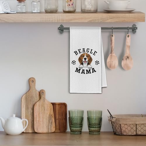 Beagle Kitchen Towels, Dog Mama Beagle Gifts - Image 4