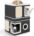 Shikha 2 Story Cat House beds for Indoor Cats by Shikha