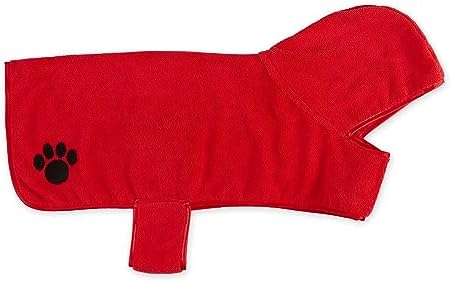 Bone Dry Pet Robe Collection Embroidered Absorbent Microfiber Bath Robe - Image 3