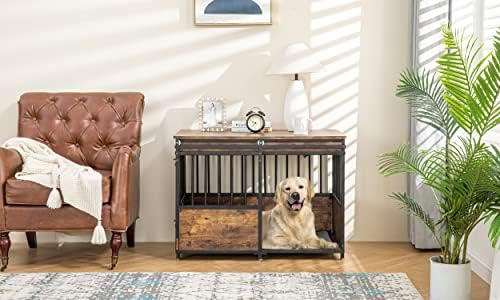 KOOPRO 40" Dog Crate Furniture w/Cushion, Heavy Duty - Image 7