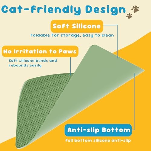 Cat Litter Mat, Silicone Litter Trapping Mat - Image 5