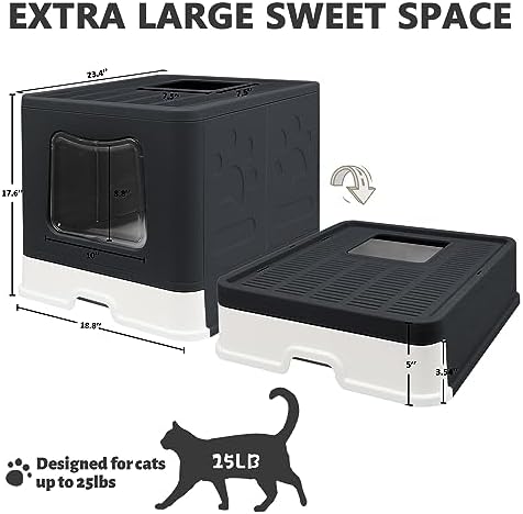 XL Foldable Cat Litter Box - Image 2