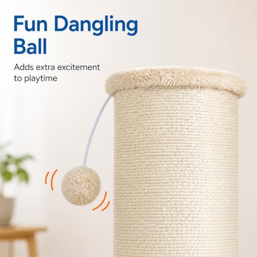 Cat Scratching Post with 5.5 Inch Diameter Sisal Post, 32 Inch - Image 5