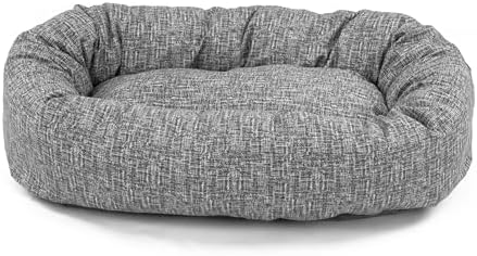 Majestic Pet Bagel Calming Dog Bed 32 in Medium, Round Washable, Lt. Black - Image 3