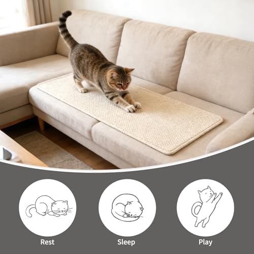 FHTONGE Extra Tall Thickened Cat Wall Climbing Carpet - Image 7