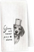 Funny Beagle Bathroom Hand Towel, Dog Lover Gifts-A04 by OXRUN