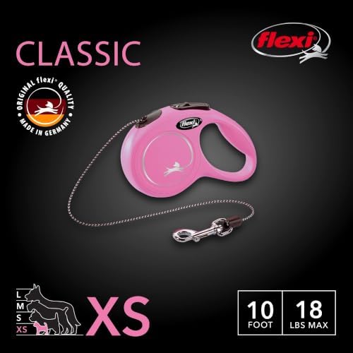 FLEXI® Classic XS Cord Retractable Dog Leash, 3-Finger Grip, 10 ft - Image 2