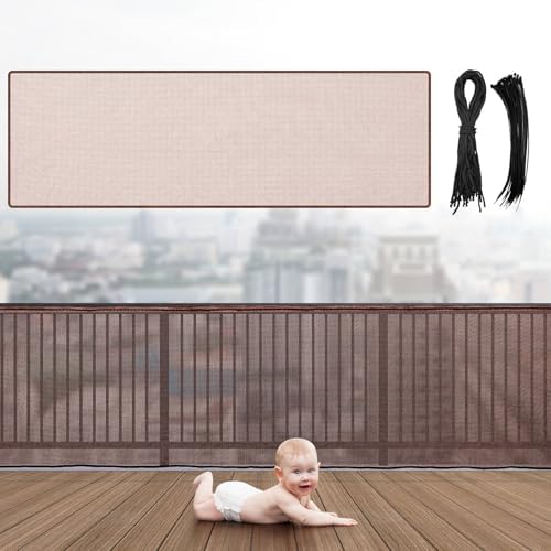 Hosuly Banister Guard Balcony Netting, 15 x 3.3 ft, 1 Set by Hosuly