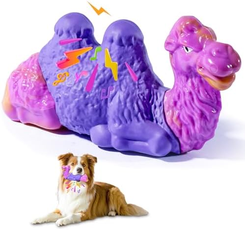 Tough Dog Chew Toys for Aggressive Chewers, Squeaky Indestructible Dog Toy To by Anoodi