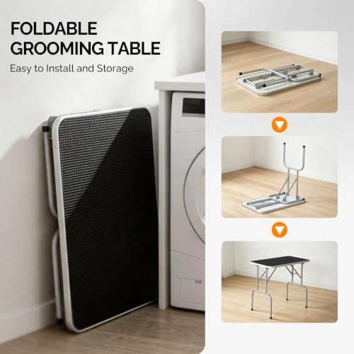 VINGLI Dog Grooming Table, 32“ Adjustable Pet Grooming Stand - Image 4