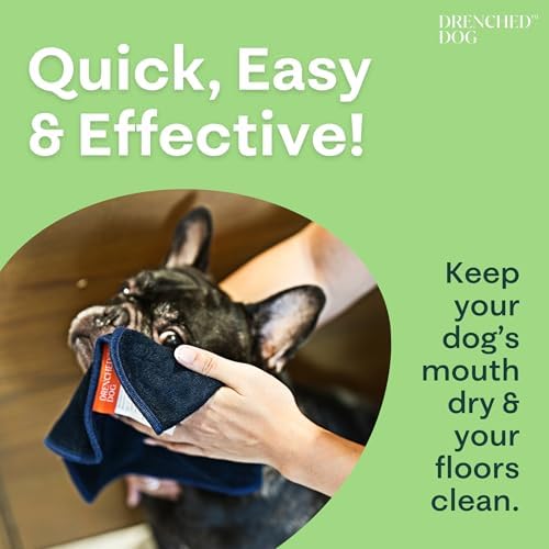 Drool Towel for Face and Snout, Microfiber, 7.8 x 12.5 in - Image 4
