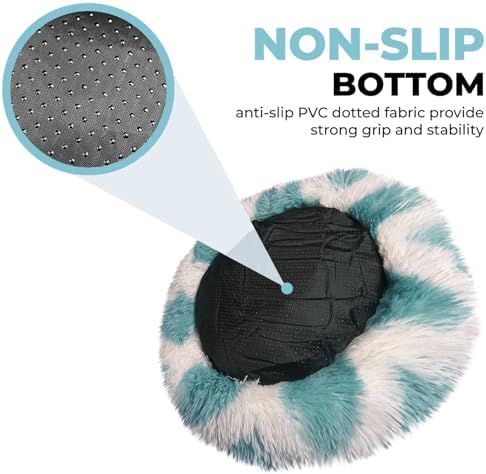 Whiskers & Friends Cat Beds for Indoor Cats & Small Dog, Fluffy Cat Bed - Image 4