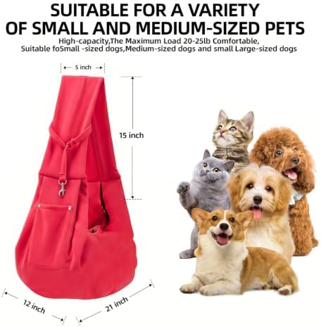 ARZQUT Dog and Cats Carrier Sling, Small Pet Carrier - Image 5