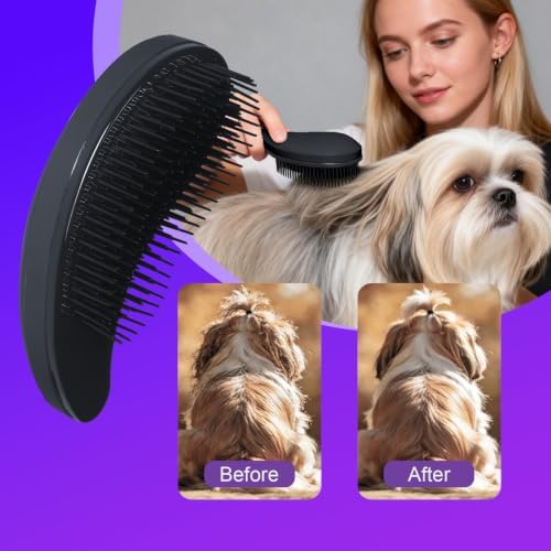 Small Dog Brush, Skin-friendly Soft Bristles - Image 5