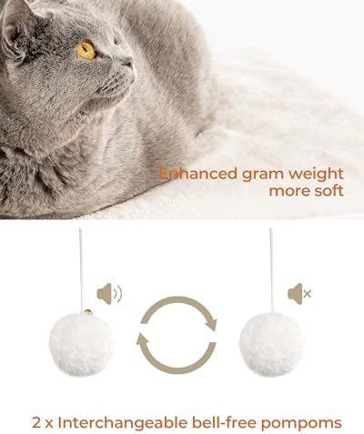 FourFurPets 35.4in 3-Tier Modern Cat Tree Tower Condo, Cat Scratch Posts - Image 5
