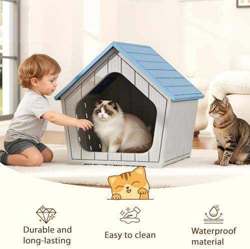 Cat Litter Box Enclosure, Resin Outdoor Litter Box - Image 3
