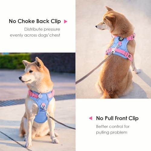 PHOEPET No Pull Dog Harness, Unique Colors Reflective Adjustable Dog Vest - Image 3