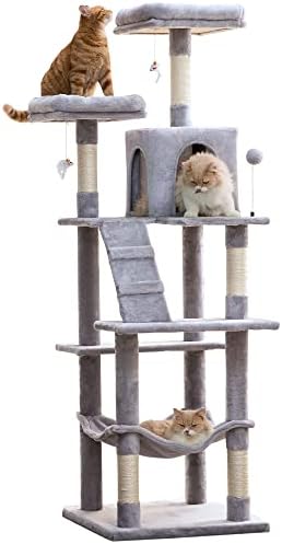 MWPO 70.1-Inch Large Cat Tree, Plush Cat Condo by MWPO
