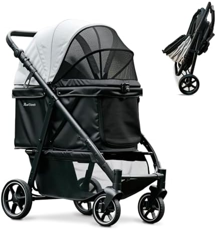 Medium Dog Stroller, Foldable Pet Stroller by Pawccoli