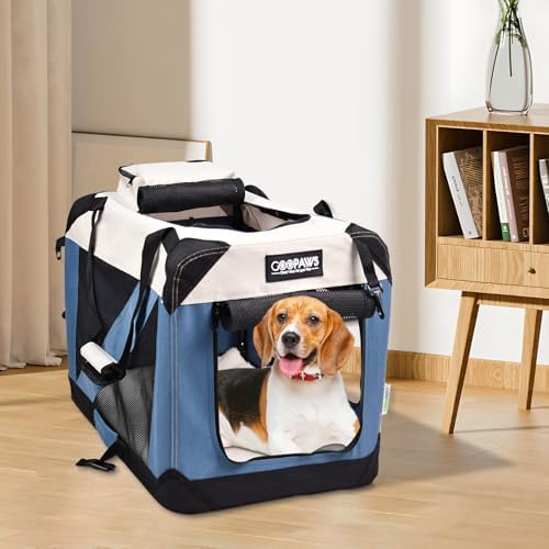 JESPET 3 Door Soft Dog Crates Kennel, Collapsible Travel Pet Carrier - Image 6