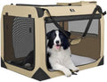 X-ZONE PET Dog Crate 3-Door Kennel, Collapsible Portable Soft Sided Pet Carriers by X-ZONEPET