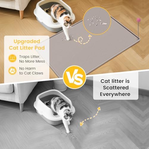 Cat Litter Mat, Waterproof and Easy to Clean Silicone Cat Mat - Image 2