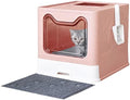 Medario Cat Litter Box with Litter Mat and Scoop by Medario