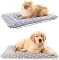 2-Pack Dog Blanket for Crate, Washable Reversible Plush Crate Liner by Tierecare